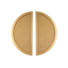 Kit 2 puxador para movel concha meia lua paio 64mm dourado matte (fosco) zen zp5426.955