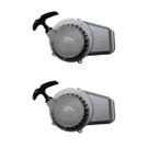 Kit 2 Puxador Partida Manual Para Mini Moto 49cc Prata