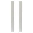 Kit 2 Puxador Slim de Plástico Branco para Móveis Balcão Cômoda Leve Resistente e de Fácil Instalação