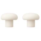 Kit 2 Puxadores CGM Branco Cômoda Armário Guarda Roupa