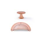 Kit 2 Puxadores Dourado Ponto e 6 Puxadores Concha Rose Gold Puxador de gaveta