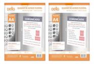 Kit 2 Quadro Aviso Multiuso Expositor Cristal Folha A4 Dello Kit 2 Quadro Aviso Multiuso Expositor Cristal Folha A4 Dello