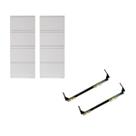 Kit 2 Quadro de distribuição embutir para 48 disjuntores DIN + Kit 2 Barramentos - Fame