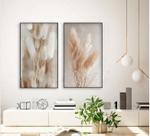 Kit 2 quadro decorativo paisagem 50x70cm sem vidro