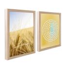 Kit 2 Quadro Decorativo Religiosos Jesus Fé Sagrada Família Versículos com Moldura Caixa Alta 40cm