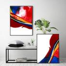 Kit 2 Quadros Abstratos Multicoloridos 45x34cm Kit 2 Quadros Abstratos Multicoloridos 45x34cm
