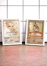Kit 2 Quadros Britney Spears C/ Vidro, Moldura Branca Tam:A4