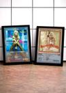 Kit 2 Quadros Britney Spears C/ Vidro, Moldura Preta Tam:A4