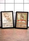 Kit 2 Quadros Britney Spears C/ Vidro, Moldura Preta Tam:A4