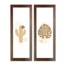 Kit 2 Quadros Decorativo para cozinha Sala Quarto Área Gourmet restaurante 60cm