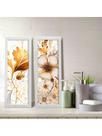 Kit 2 Quadros Decorativos Banheiro Lavabo Flores Luxuosas