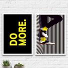 Kit 2 Quadros Decorativos Do More 45x34cm Kit 2 Quadros Decorativos Do More 45x34cm