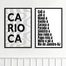 Kit 2 Quadros Decorativos Gírias Cariocas 33x24cm Kit 2 Quadros Decorativos Gírias Cariocas 33x24cm