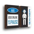Kit 2 Quadros Decorativos Jogo Online Não Tem Pause 30x40cm