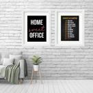 kit 2 Quadros Grandes Home Office - 60x48cm