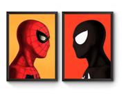 Kit 2 Quadros Homem Aranha Vs Homem Aranha