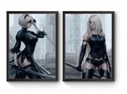 Kit 2 Quadros Nier Automata
