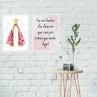 Kit 2 Quadros Nossa Senhora Dias Que Orei 45x34cm