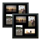 Kit 2 Quadros Porta Retrato Foto 10x15 Paspatur Preto 30x30 Kit 2 Quadros Porta Retrato Foto 10x15 Paspatur Preto 30x30