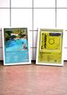 Kit 2 Quadros Post Malone+be C/ Vidro, Moldura Branca Tam:A4