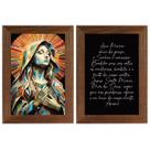 Kit 2 Quadros Religiosos Sagrada Família Jesus Maria José Versículos Bíblicos 40cm Kit 2 Quadros Religiosos Sagrada Família Jesus Maria José Versículos Bíblicos 40cm