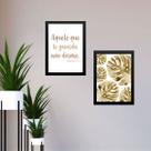Kit 2 Quadros Salmo Aquele Que Te Guarda 45x34cm - com vidro