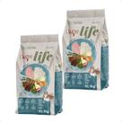 Kit 2 Quatree Life Adultos R.P Frango e Arroz - 10,1Kg