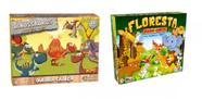 Kit 2 Quebra Cabeça MDF Floresta Dinossauros 30 Pçs 4 Anos