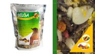 Kit 2 Rações Mistura para Passarinhos / Pássaro Preto Sabiás Melros Oleosa Mamão com Frutas 500g