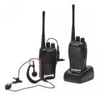Kit 2 Rádios Comunicador 777s Walk Talk 16 Canais freqüência 400-470 MHz Cor Preto