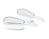 Kit 2 raladores inox com recipiente Hercules UC49-10 branco