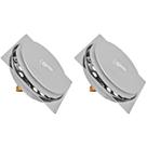 Kit 2 Ralo Click Inteligente Quadrado 15x15 Cromado Veda Cheiro Odores e Insetos Aço Inox Banheiro