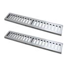 Kit 2 Ralo Grelha Linear 7007X2GDA Drenagem Externa Alumínio Polido Prata GDA Industria Kit 2 Ralo Grelha Linear 7007X2GDA Drenagem Externa Alumínio Polido Prata GDA Industria