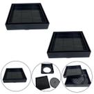 Kit 2 Ralo Inteligente 13x13 Oculto Piso/ Porcelanato Cor Preto
