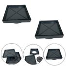 Kit 2 Ralo Inteligente 15x15 Oculto Piso/ Porcelanato Cor Preto