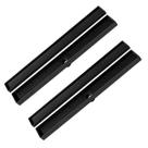 Kit 2 Ralo Oculto Linear Embutir 5x50 P/ Porcelanato Preto