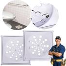 Kit 2 Ralo Tampa Quadrada 10x10 Abre E Fecha Rotativo Inox