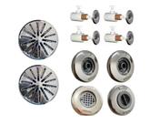 Kit 2 Ralos 316 50mm 2 Retornos 1 Aspiração 1 Nível 4 Hidros