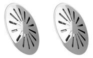 Kit 2 Ralos Fundo Anti Turbilhão Inox Para Piscinas
