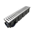 Kit 2 Ralos Lineares 10x50cm Grelha De Inox + Tela E Coletor