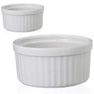 kit 2 Ramequim De Porcelana Branco 10,5cm- 8426 kit 2 Ramequim De Porcelana Branco 10,5cm- 8426