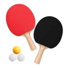 Kit 2 Raquetes Tenis Mesa Ping Pong + 3 Bolas Domni