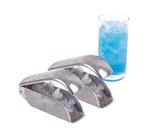 Kit 2 raspador de gelo alumínio com lâmina inox raspa gelo raspadinha sorvete