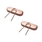 Kit 2 Raspador Limpador De Língua Com Estojo Inox Premium Cobre Oravy