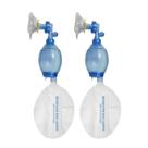 Kit 2 Reanimadores Respiratórios Ambu Silicone Pediátrico Válvula Pop Off Foyomed