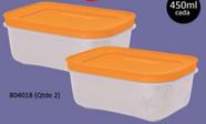 Kit 2 refeiline 45l cada, cor uva. Tupperware