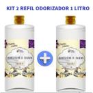 Kit 2 Refil 1 Litro Odorizador de Tecido Vanilla Tropical Aromas
