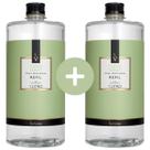 Kit 2 Refil Água Perfumada Via Aroma 1L Aromatizador Cheirinho de Roupa Tecidos e Ambientes