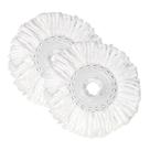 Kit 2 Refil De Microfibra Mop Giratório 360º Esfregão Rodo