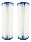 Kit 2 Refil Filtro Agua 20 Bb Plissado Lavável Reutilizável Branco